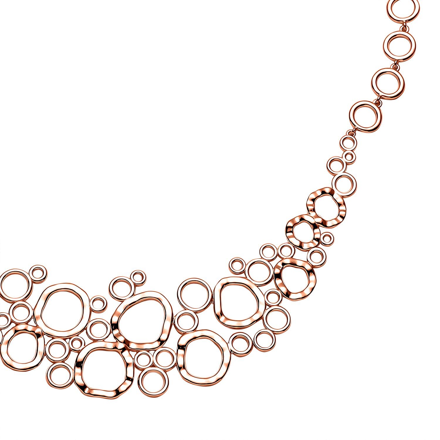 RACHEL GALLEY Versa Collection - 18K Vermeil Rose Gold Overlay Sterling Silver Necklace (Size - 20), Silver Wt. 26.5 Gms