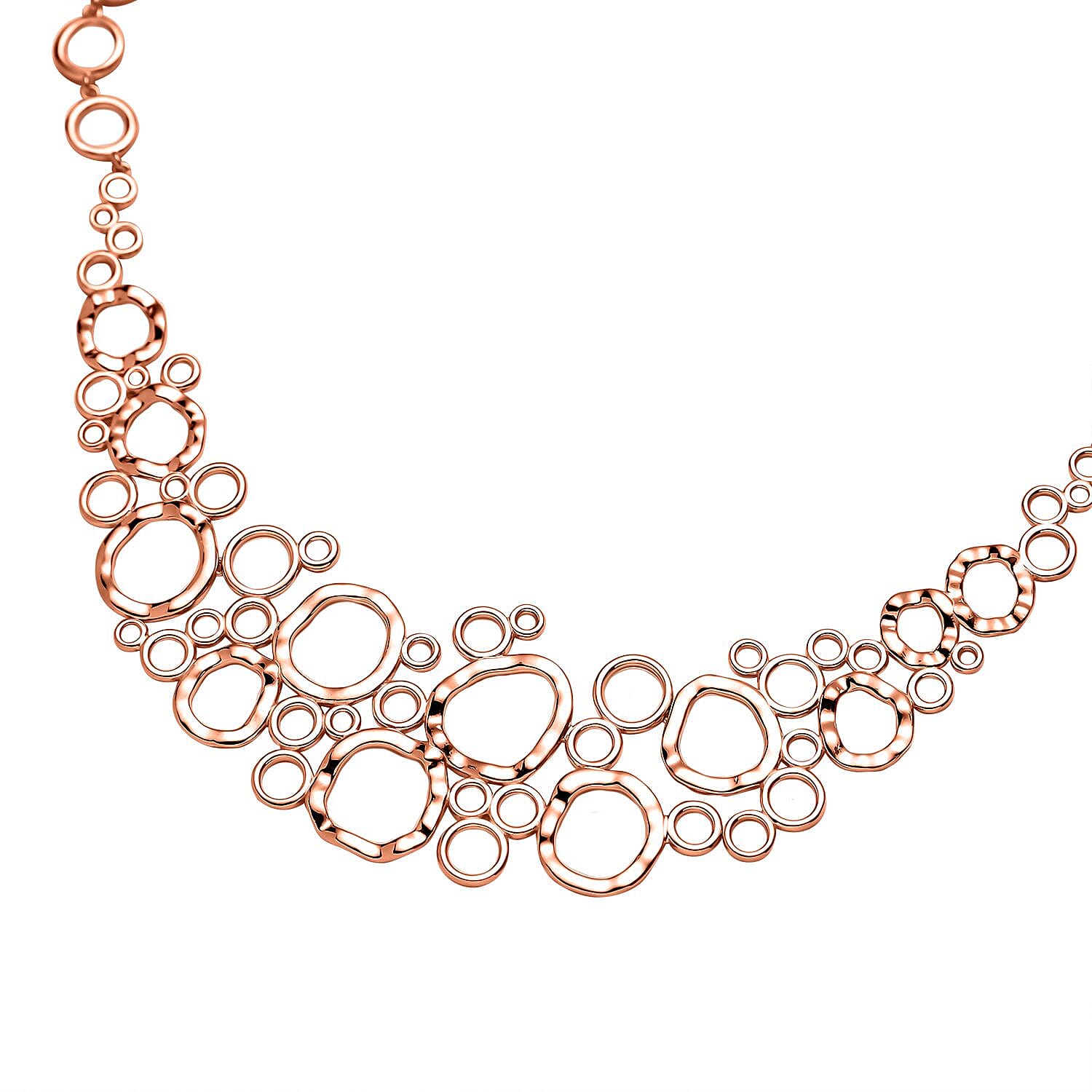 RACHEL GALLEY Versa Collection - 18K Vermeil Rose Gold Overlay Sterling Silver Necklace (Size - 20), Silver Wt. 26.5 Gms