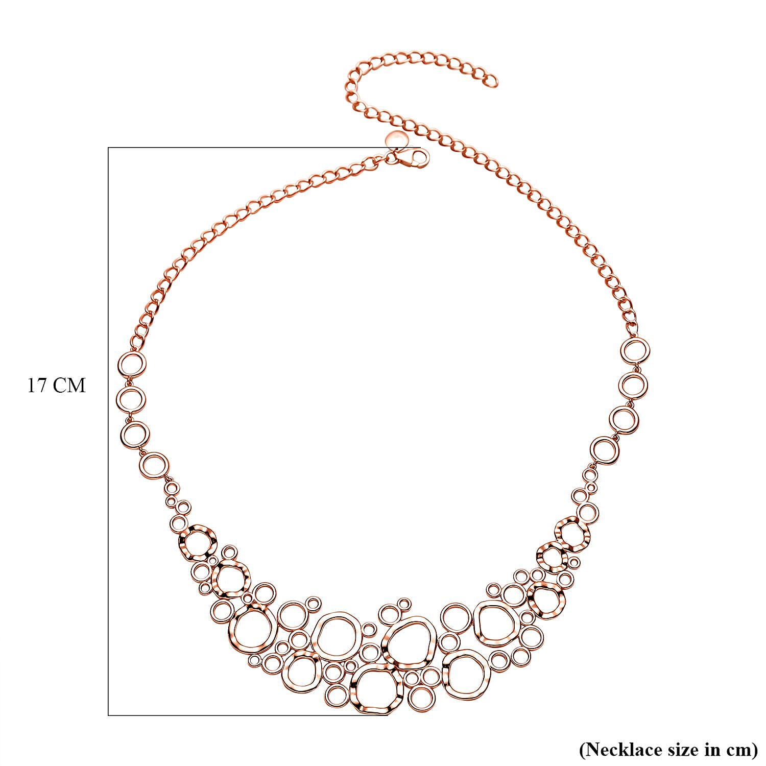 RACHEL GALLEY Versa Collection - 18K Vermeil Rose Gold Overlay Sterling Silver Necklace (Size - 20), Silver Wt. 26.5 Gms