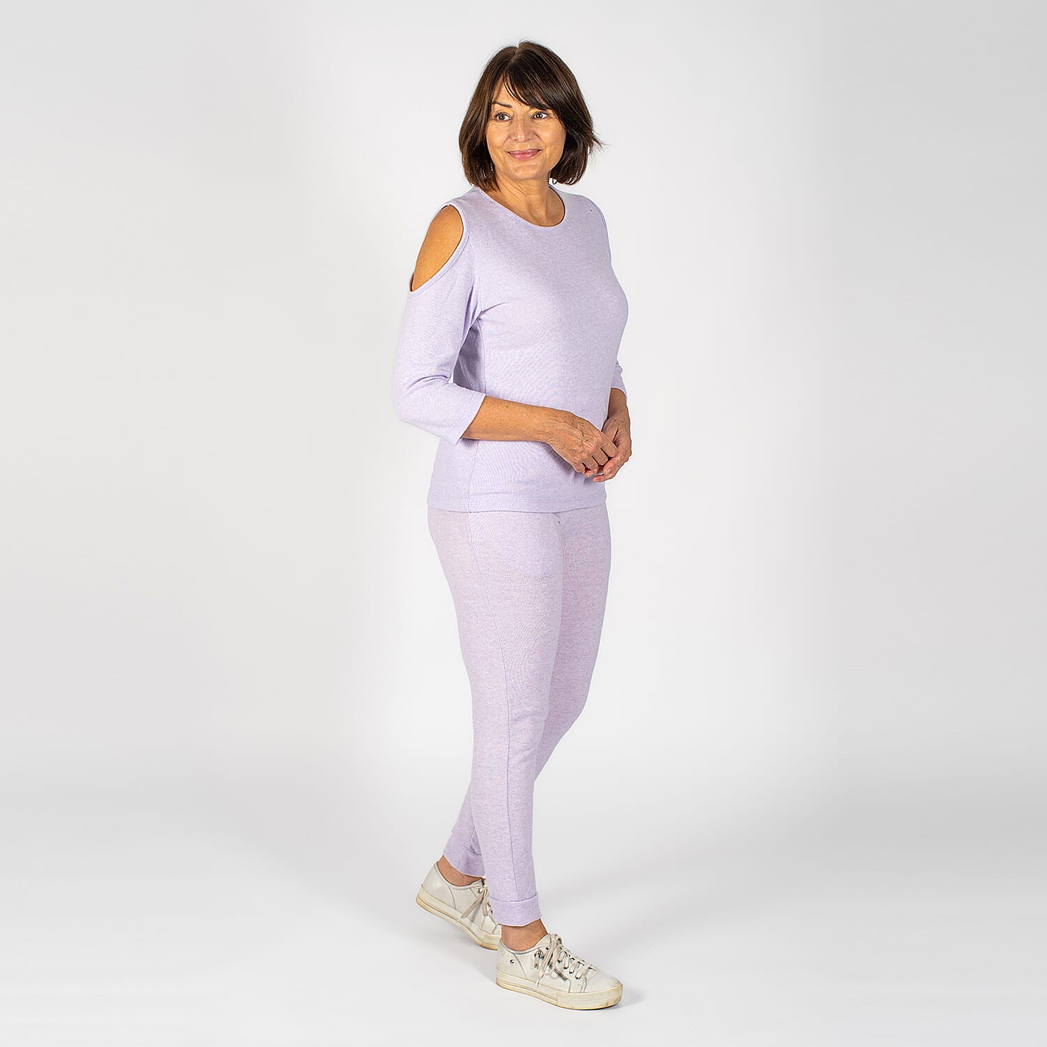 TAMSY Cold Shoulder Top - Beige