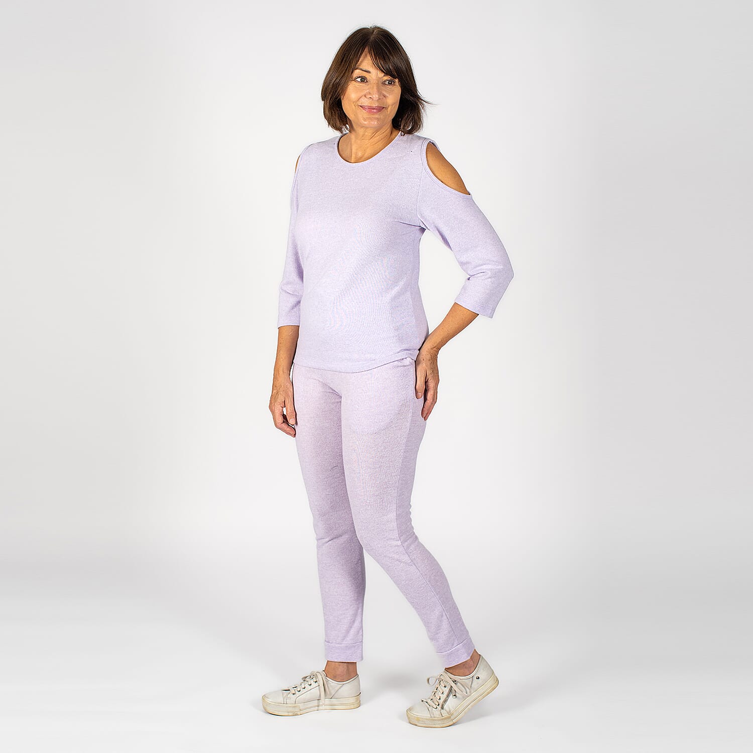 TAMSY Cold Shoulder Top - Beige