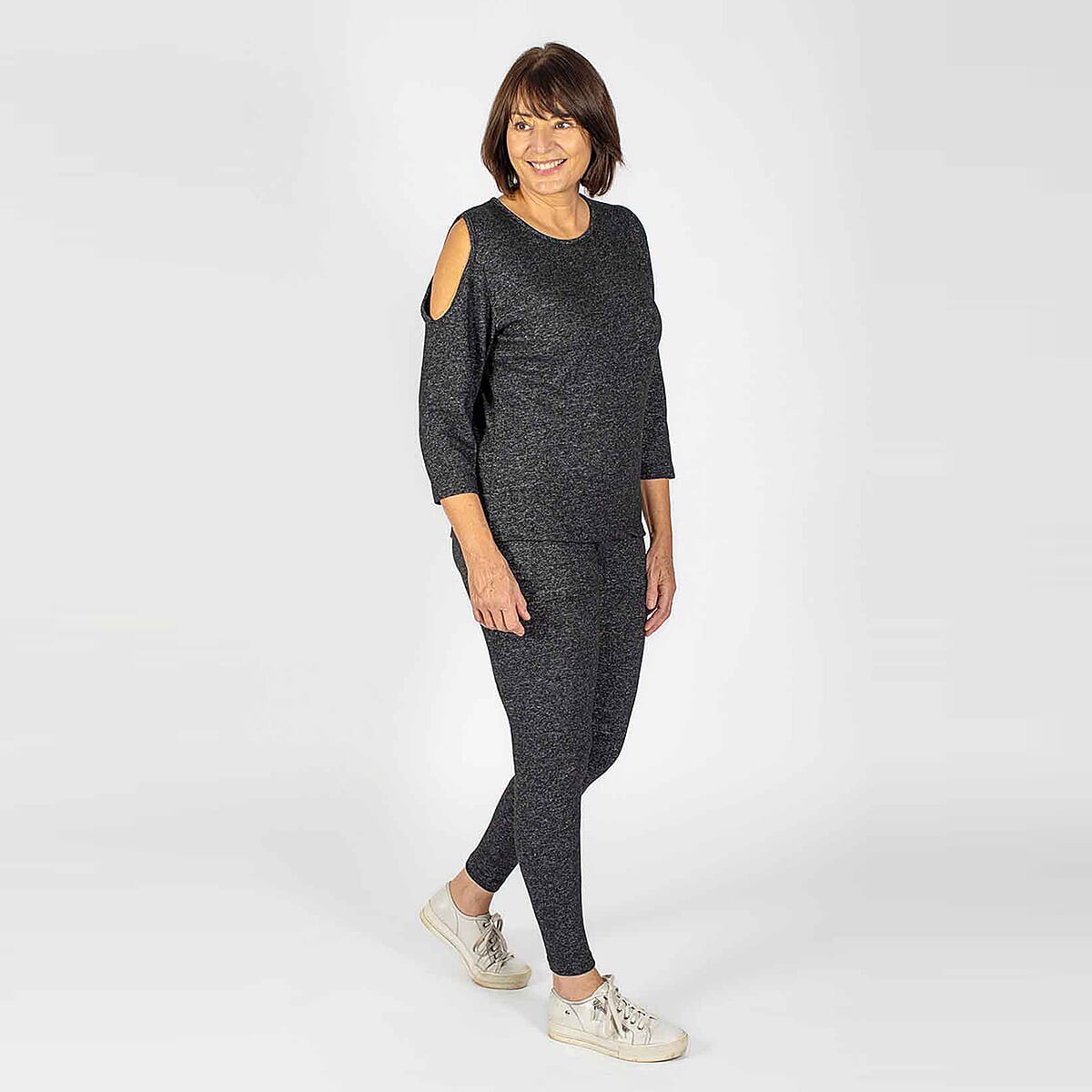 TAMSY Cold Shoulder Top - Beige