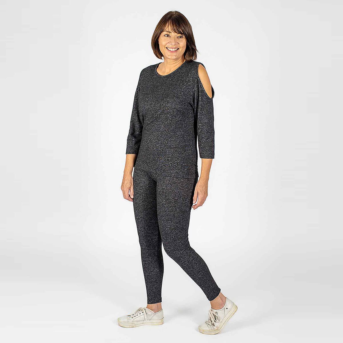 TAMSY Cold Shoulder Top - Beige