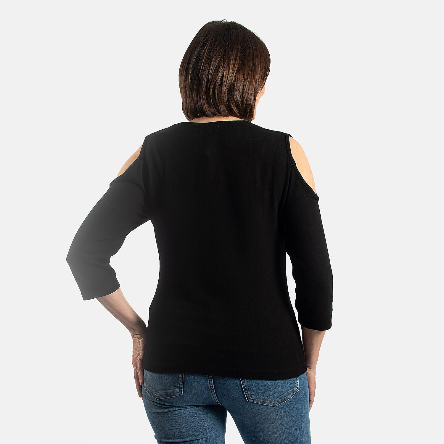 TAMSY Cold Shoulder Top - Beige