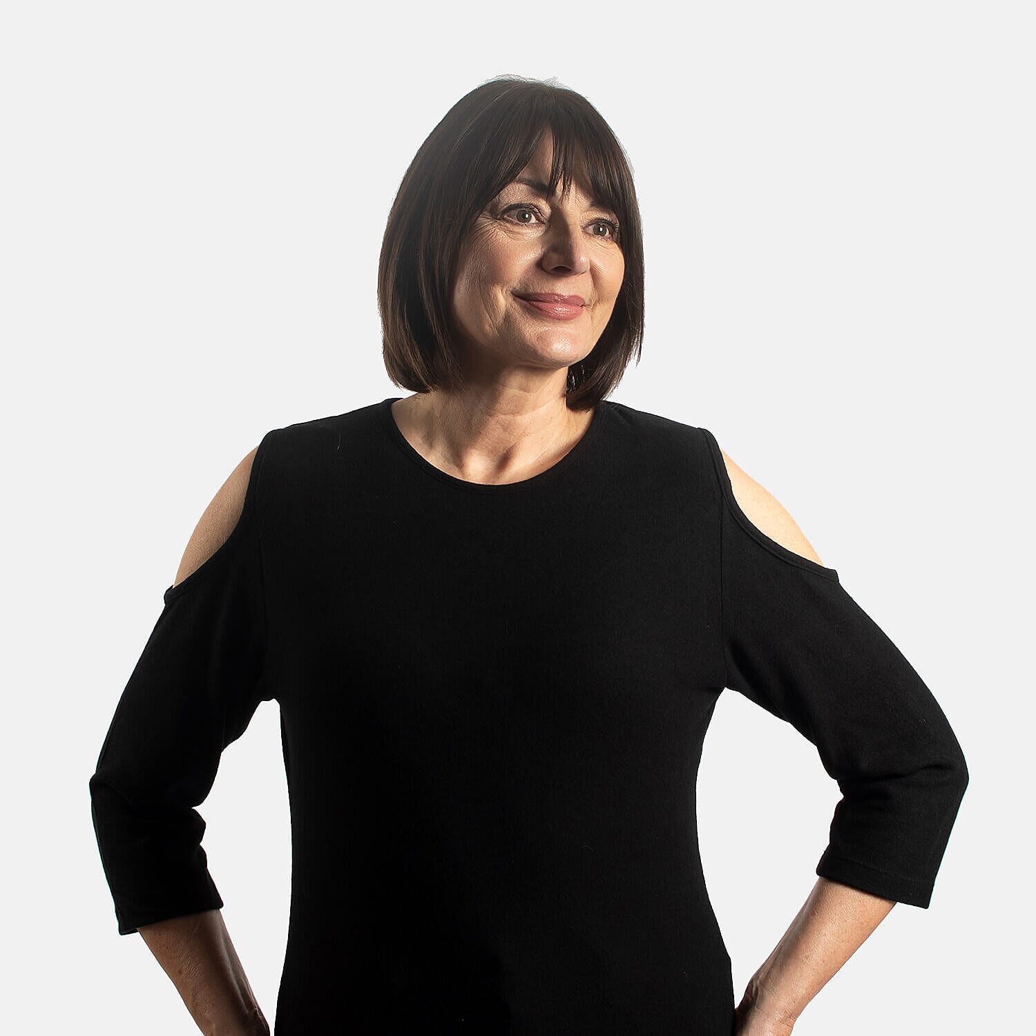 TAMSY Cold Shoulder Top - Beige