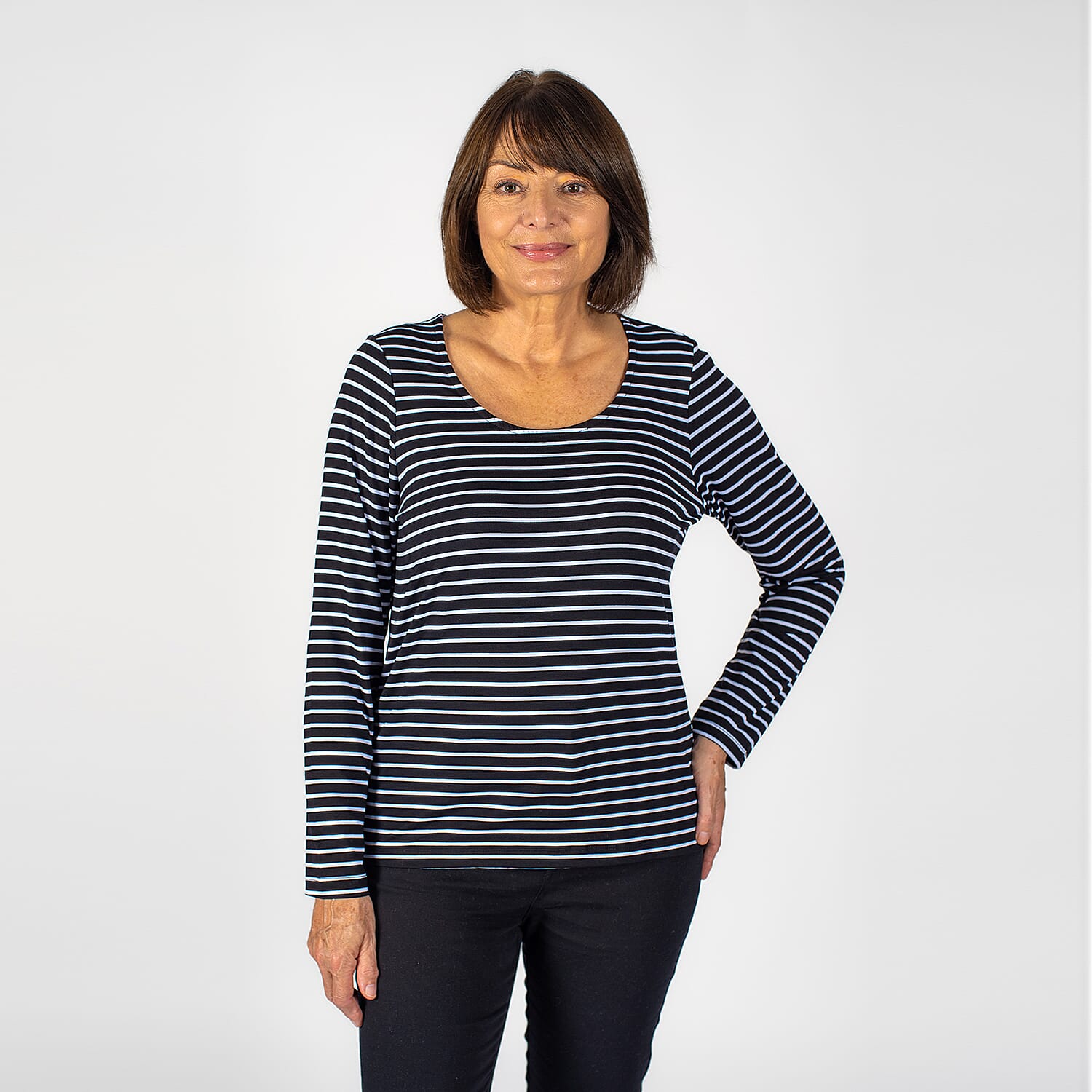 H and hotsell m striped top