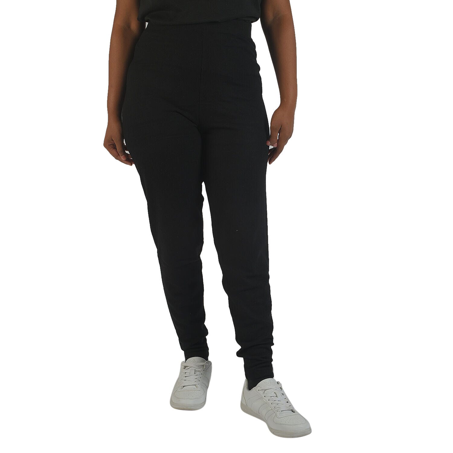 TAMSY Slim Fit Leggings (Size S-10) - Black