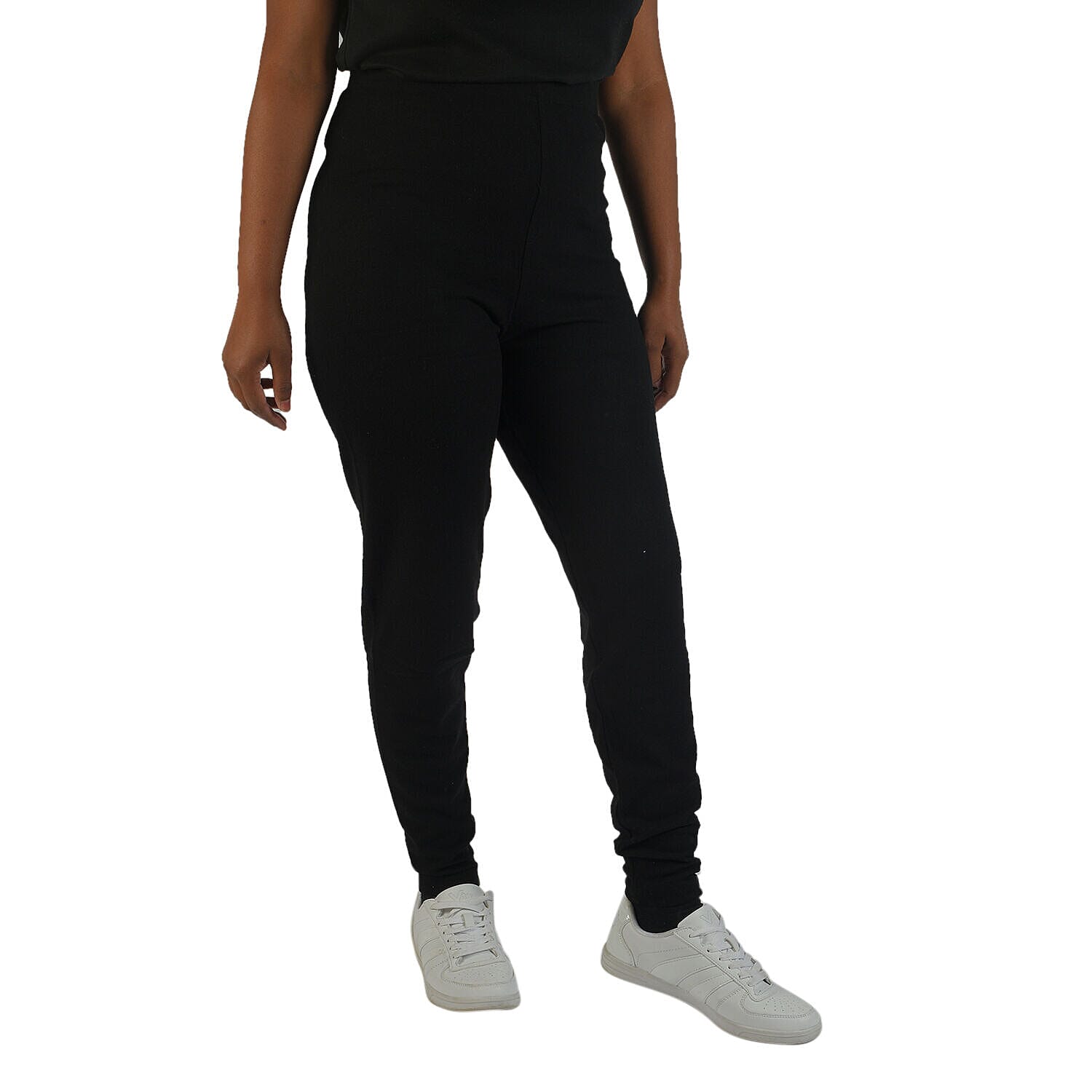 TAMSY Slim Fit Leggings (Size S-10) - Black