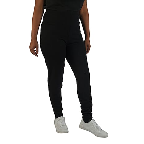 TAMSY Slim Fit Leggings (Size XL-18) - Black
