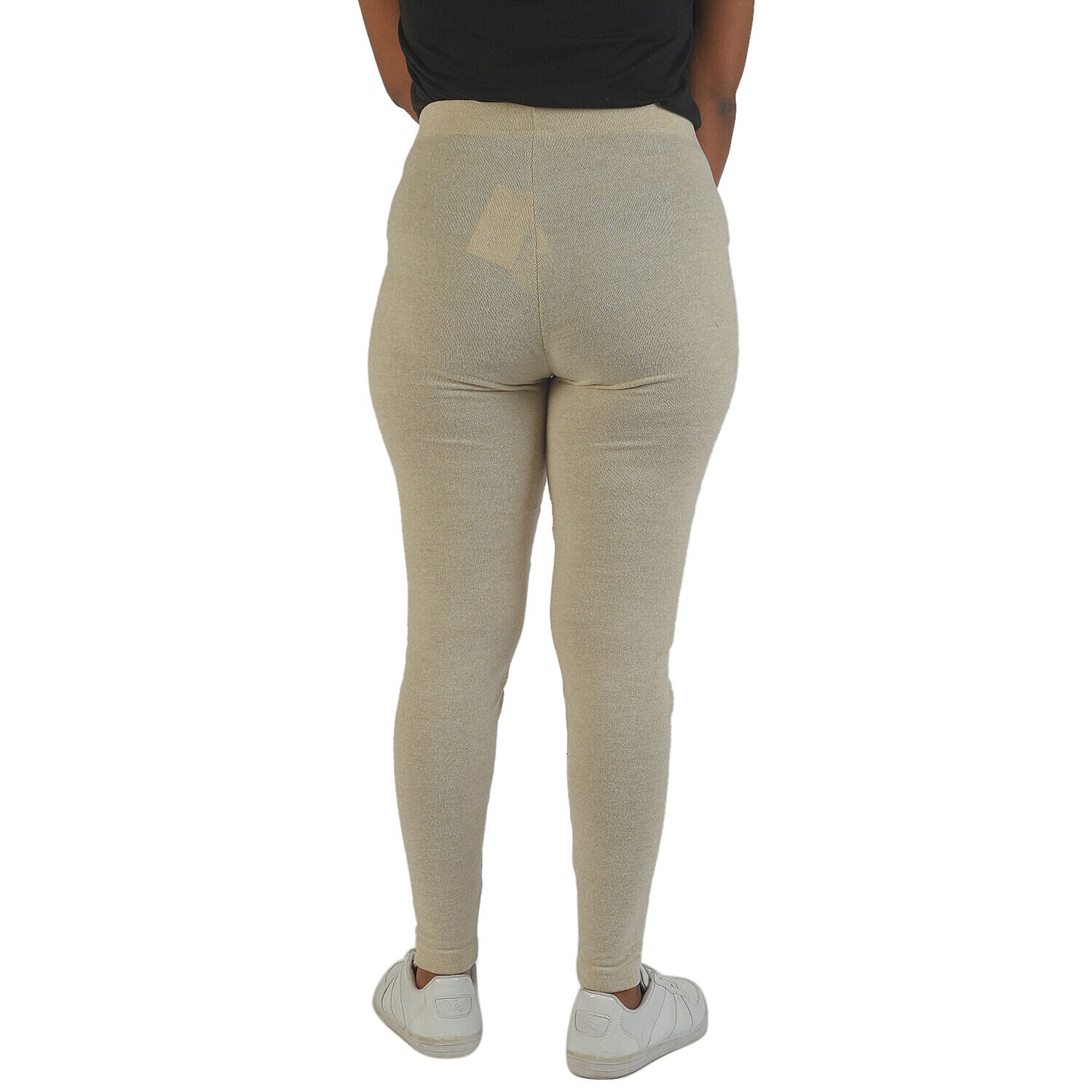 TAMSY Slim Fit Leggings (Size M-12) - Beige