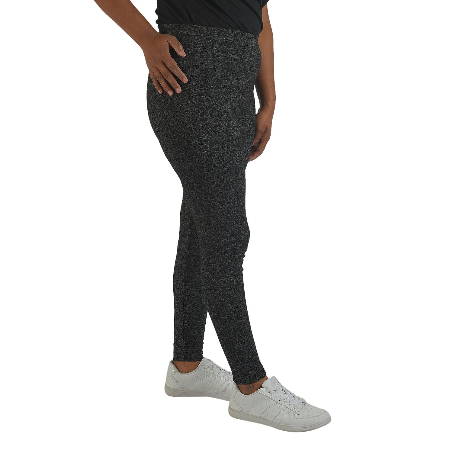 TAMSY Full Length Regular Fit Viscose Legging - Beige