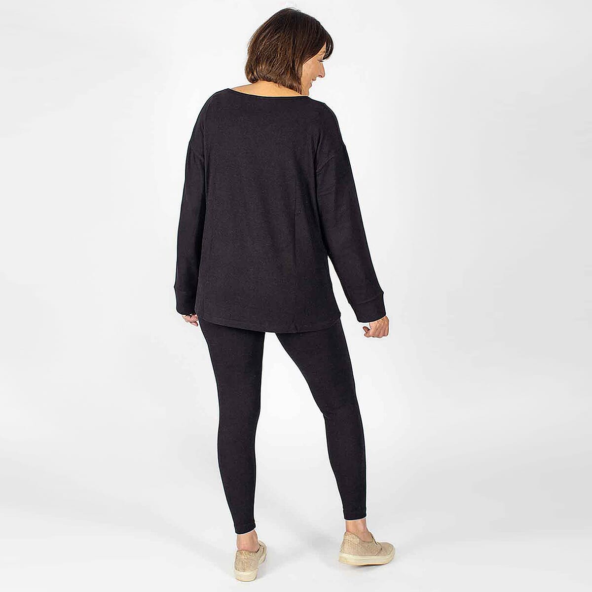 TAMSY Loose V-Neck Top - Lilac