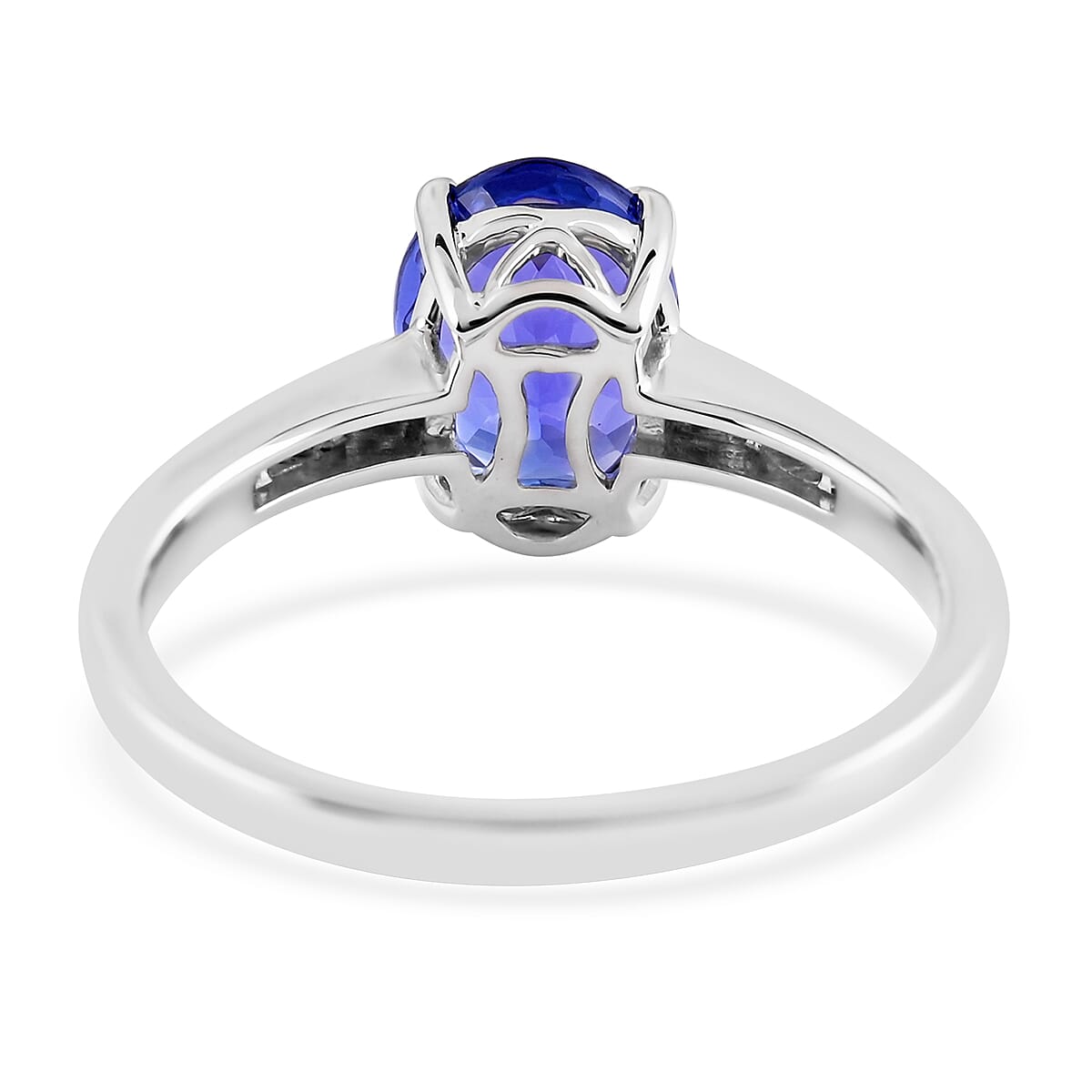 Signature Collection - 950 Platinum AAAA Tanzanite and Diamond (VS-I1-E-G) Ring 3.07 Ct.