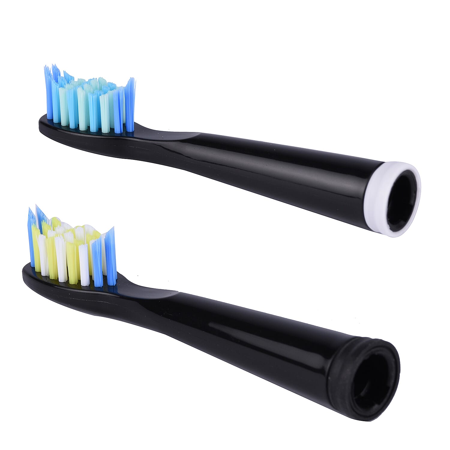 Sonic Electric Toothbrush with 4 Interchangeable Heads and USB Charging Cable (Size 23x3 Cm) - Black