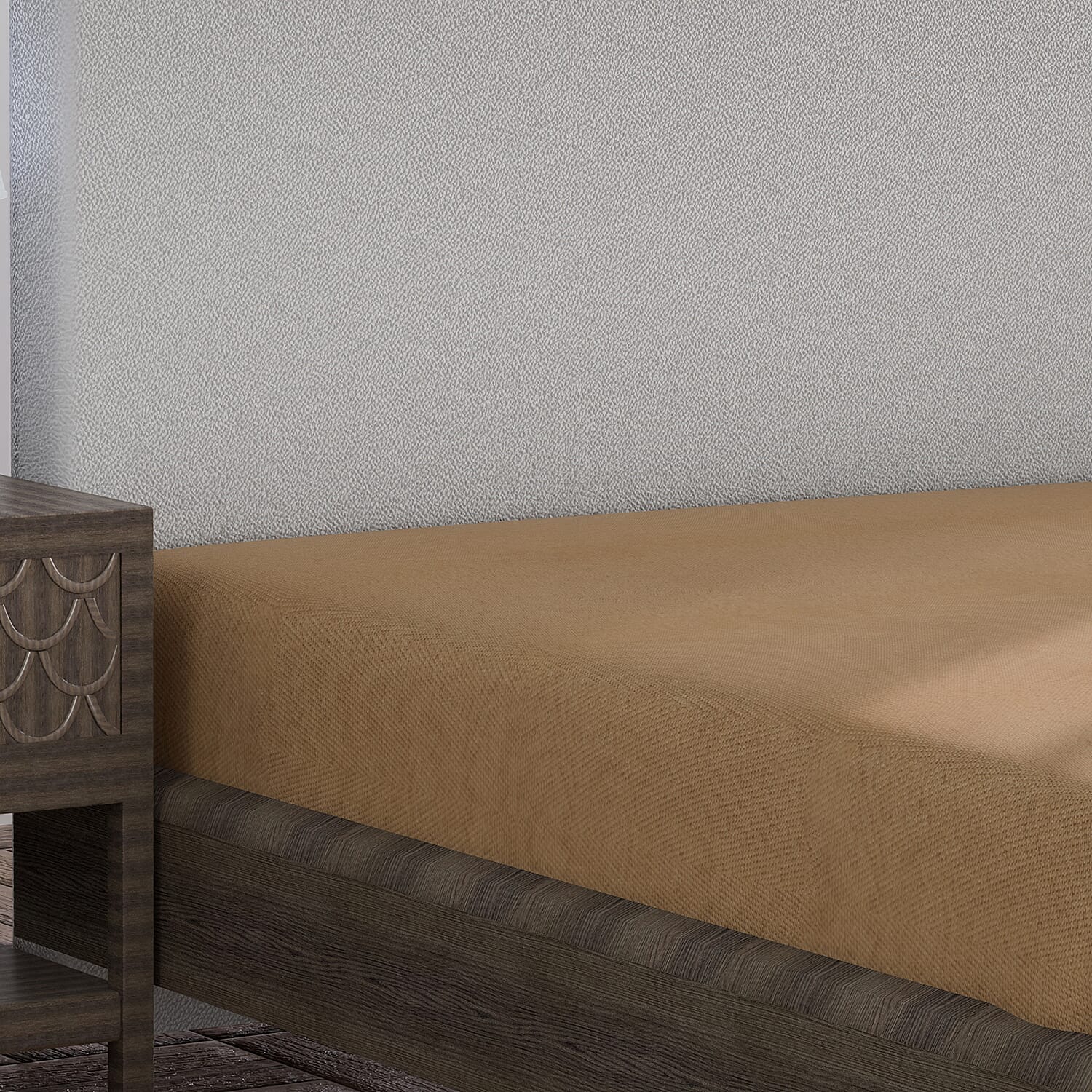 3 Piece Set - Floral Digital Printed Duvet Cover and Pillowcase - Navy