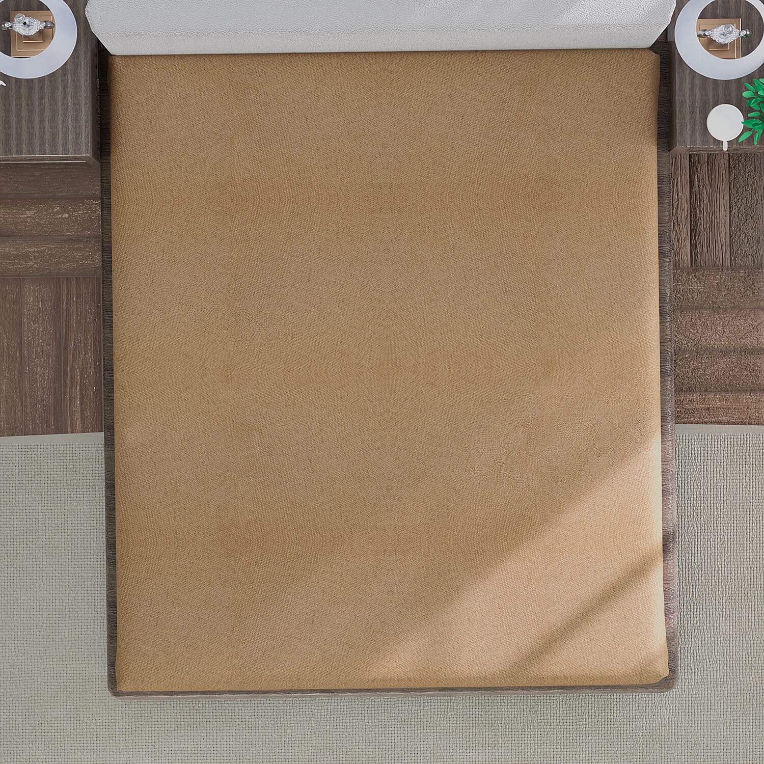 3 Piece Set - Floral Digital Printed Duvet Cover and Pillowcase - Navy