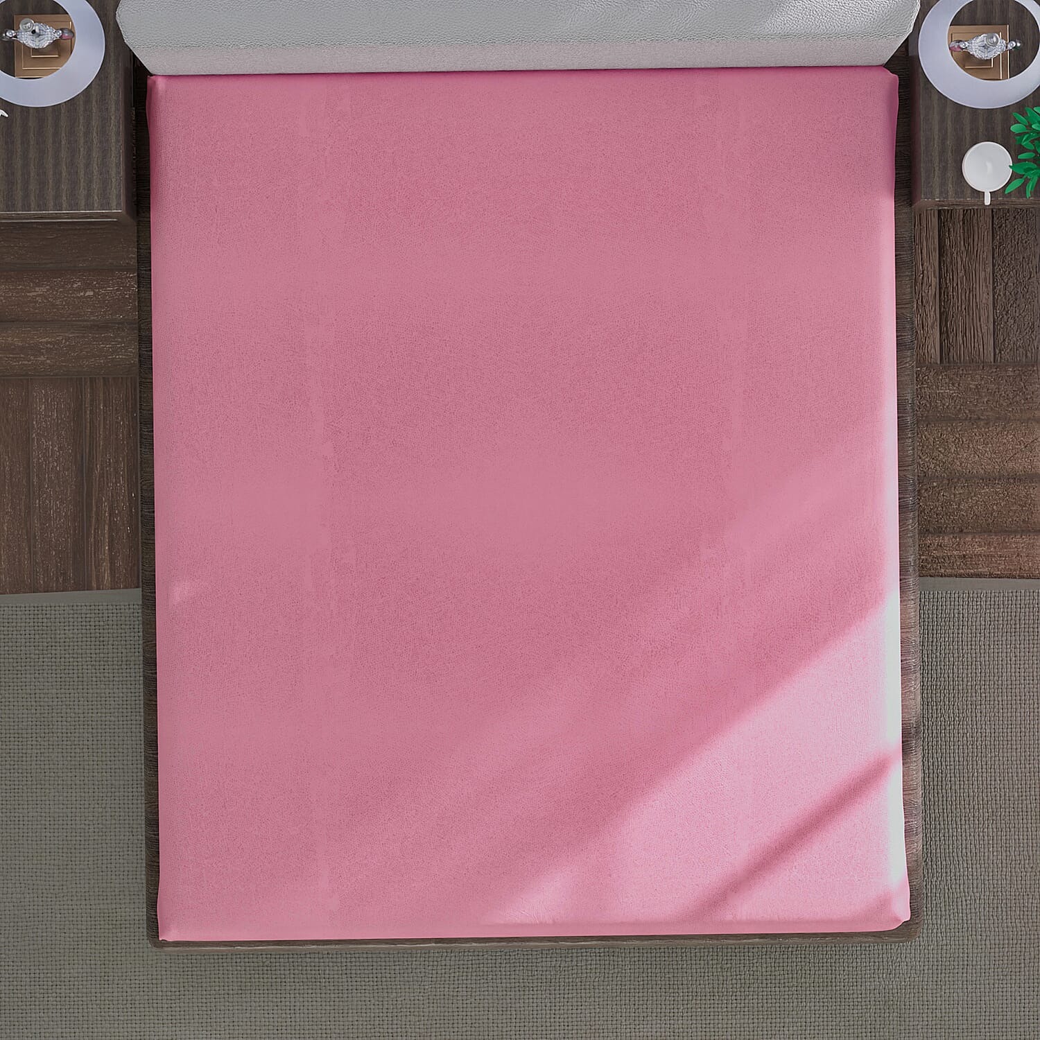 3 Piece Set - Floral Digital Printed Duvet Cover and Pillowcase - Navy