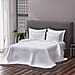 6 Piece Set - Flat Sheet Fitted Sheet 2 Pillowcase and Pillow Shams - White