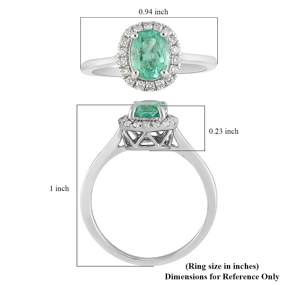 RHAPSODY 950 Platinum AGI Certified AAAA Boyaca Colombian Emerald and Diamond (VS-E-F) Ring 1.40 Ct, Platinum Wt. 5.04 Gms