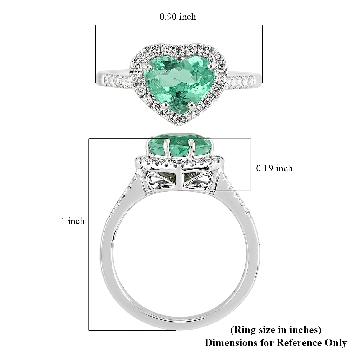 RHAPSODY 950 Platinum AAAA Boyaca Colombian Emerald and Diamond (VS/E-F) Ring 2.00 Ct, Platinum Wt. 5.21 Gms