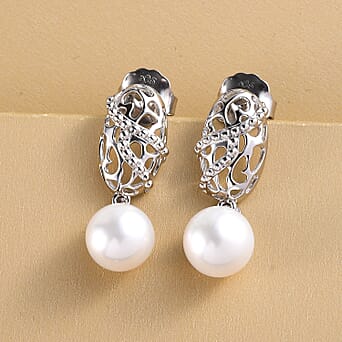 https://tjcuk.sirv.com/Products/38/8/3887443/RACHEL-GALLEY-White-Edison-Pearl-Earring-in-Rhodium-Overlay-Sterling-S_3887443_1.jpg?w=342&h=342