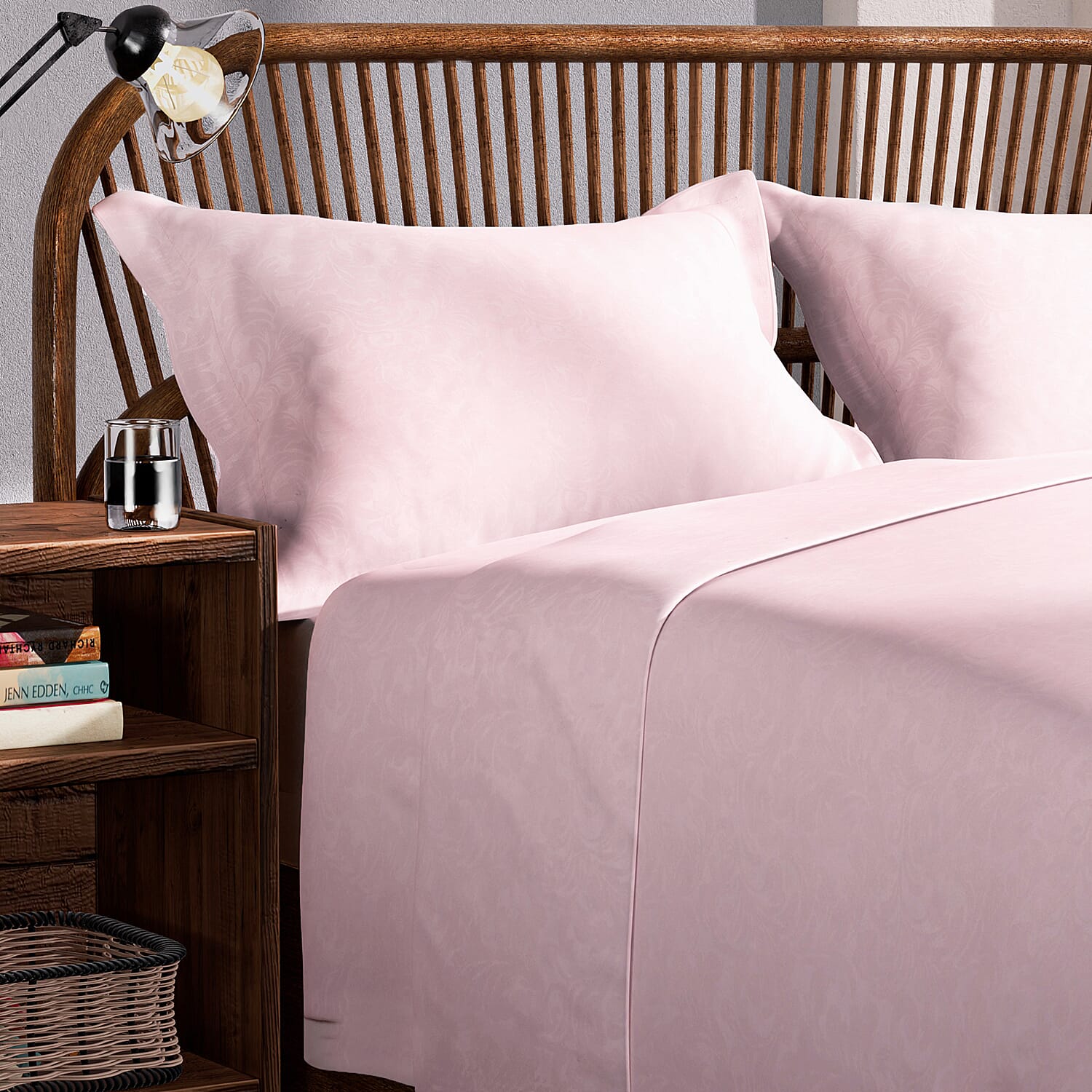 4 Piece Set - Duvet Cover Fitted Sheet and 2 Pillowcase - White