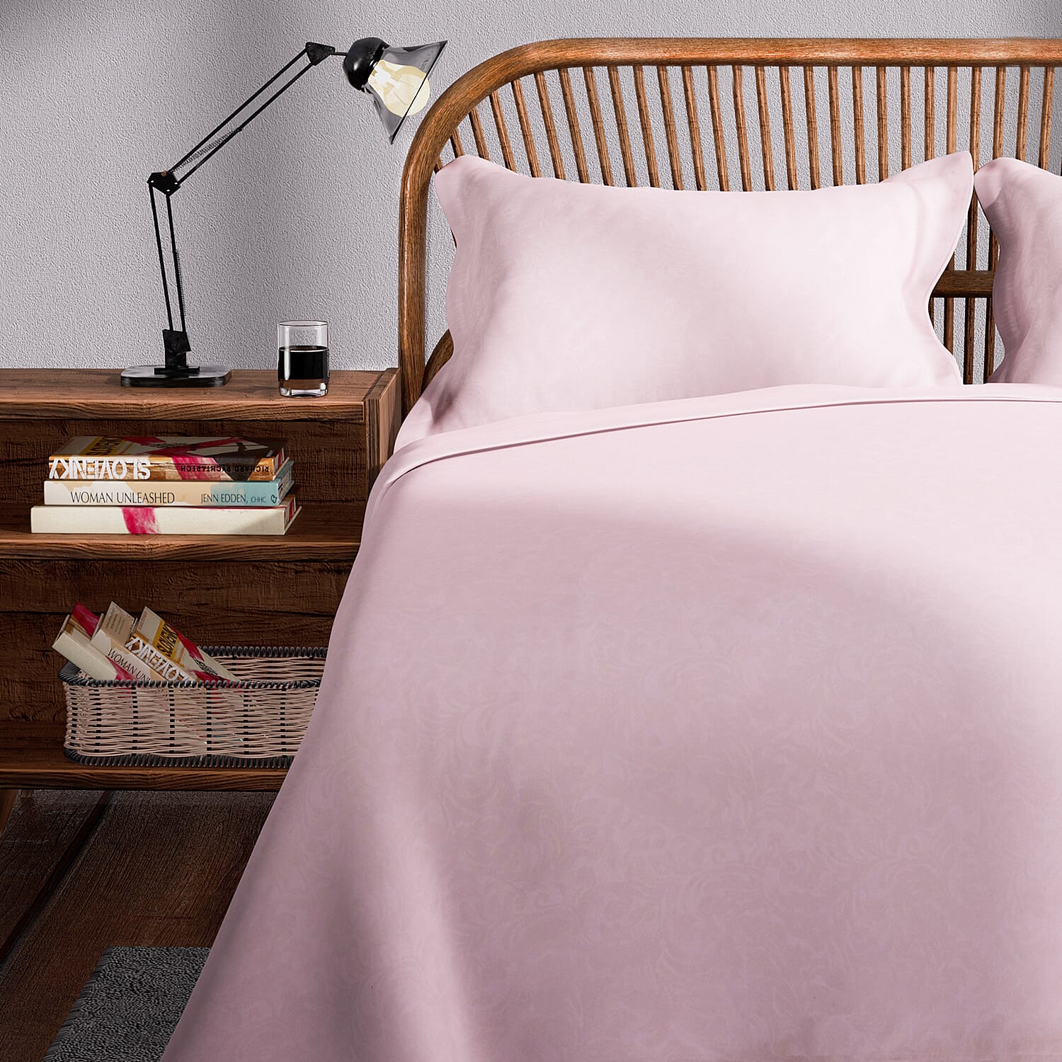 4 Piece Set - Duvet Cover Fitted Sheet and 2 Pillowcase - White