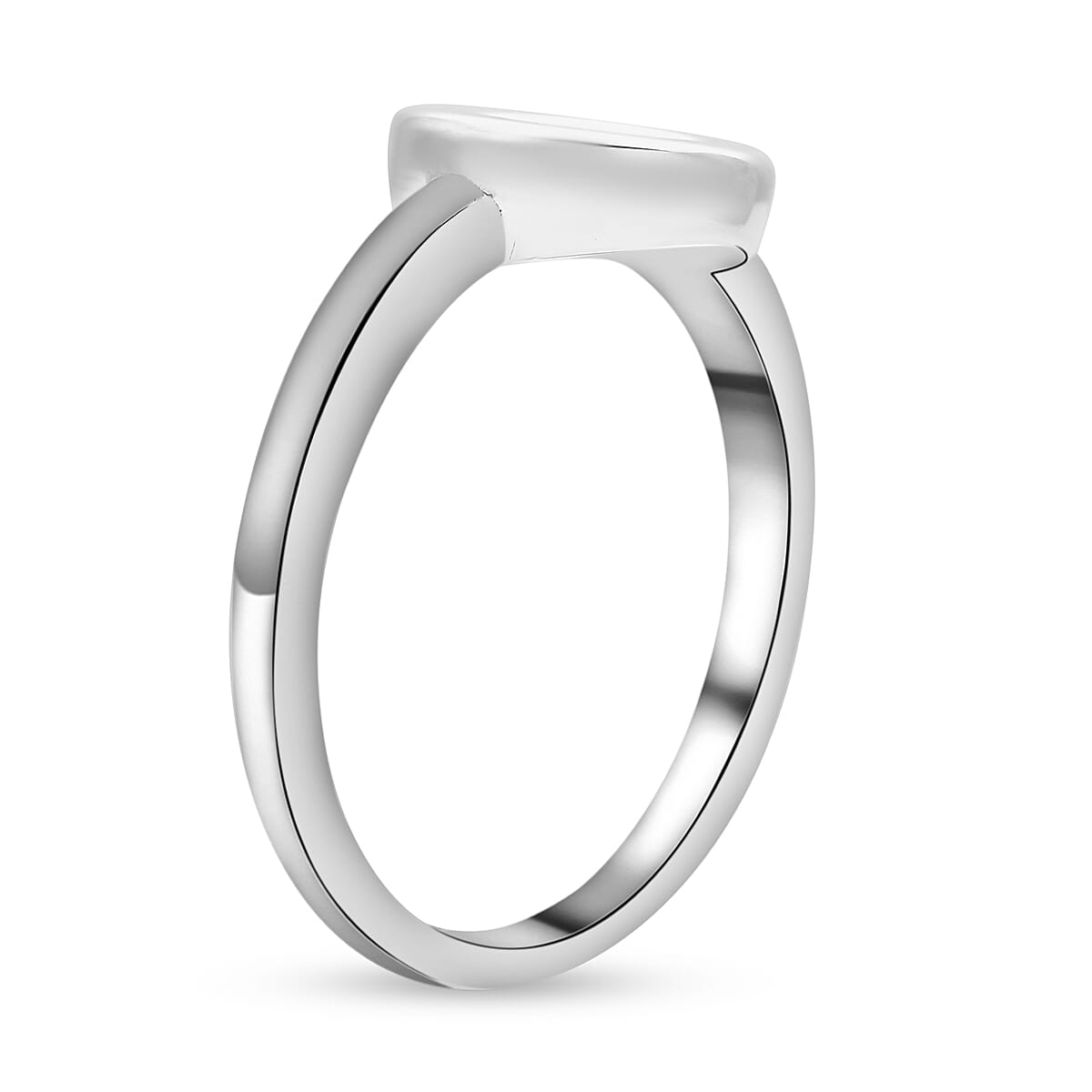 LucyQ Button Collection -  Rhodium Overlay Sterling Silver Ring