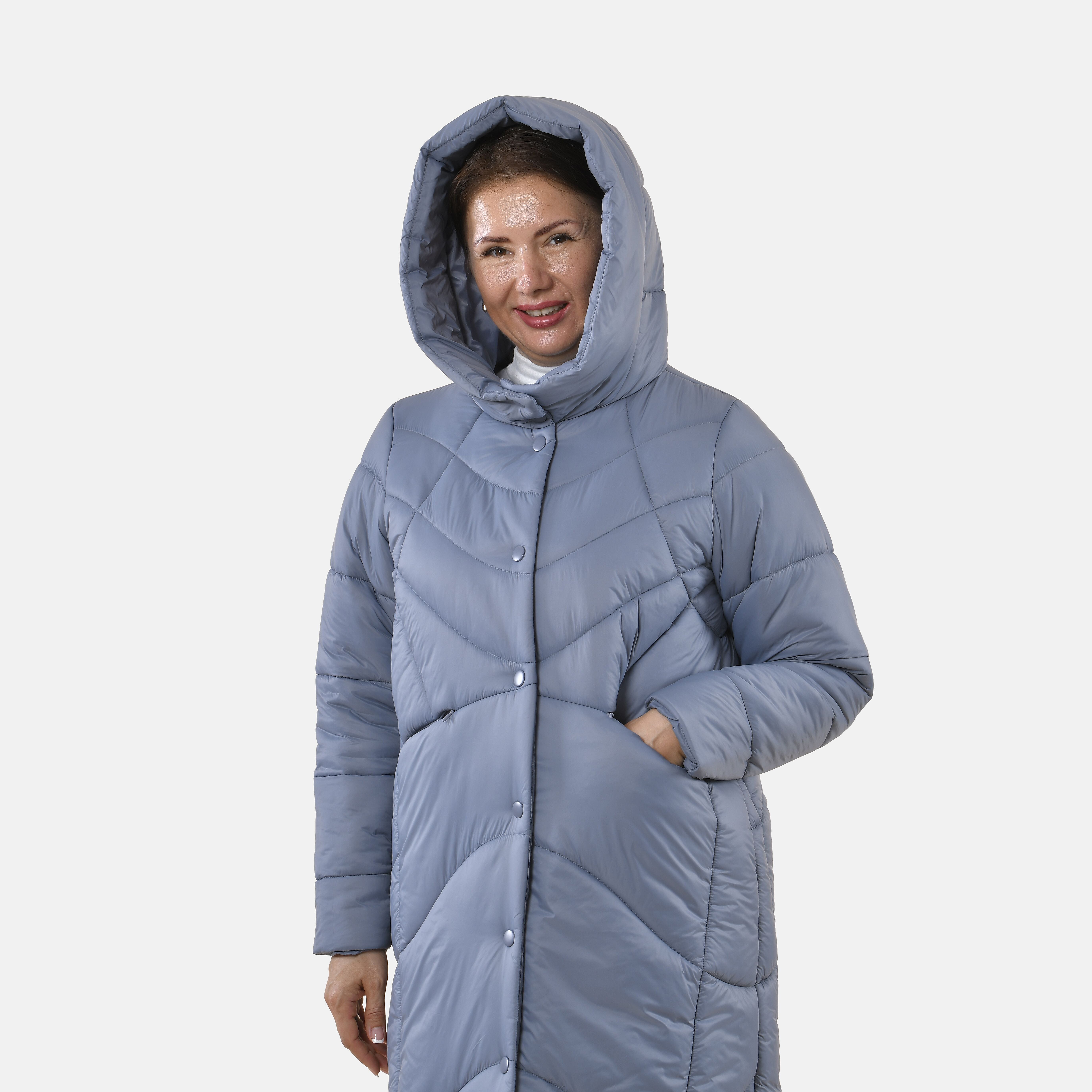 Tamsy Nylon Geometric Jacket (Size 111x1 ) - Gray & Gray