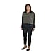 TAMSY Stripe Long Sleeves Knit Top - Black & Beige