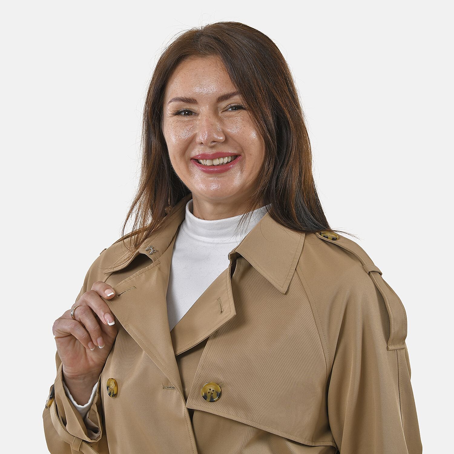 Tamsy Trench Coat with 2 Side Pockets
