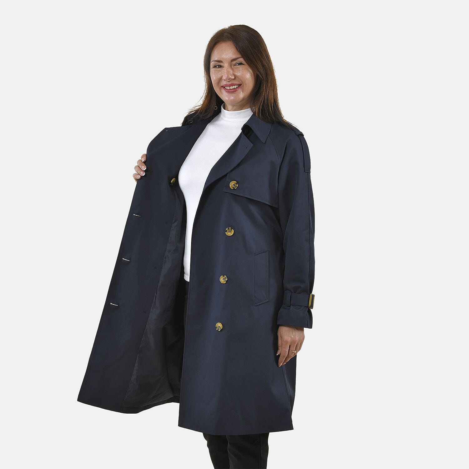 Tamsy Trench Coat with 2 Side Pockets