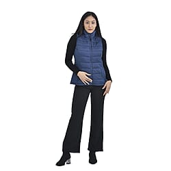 OTO - TAMSY Padded Gilet with 2 Side Zippered Pockets (Size S,8-10) - Navy