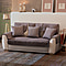 9 Piece Set - Triple Sofa Cover (Size 175x75 Cm), 3 Back Cover (Size 90x60 Cm), 3 Cushion Cover (Size 45 Cm) and 2 Arm Cover (Size 52x45 Cm) - Teal Blue