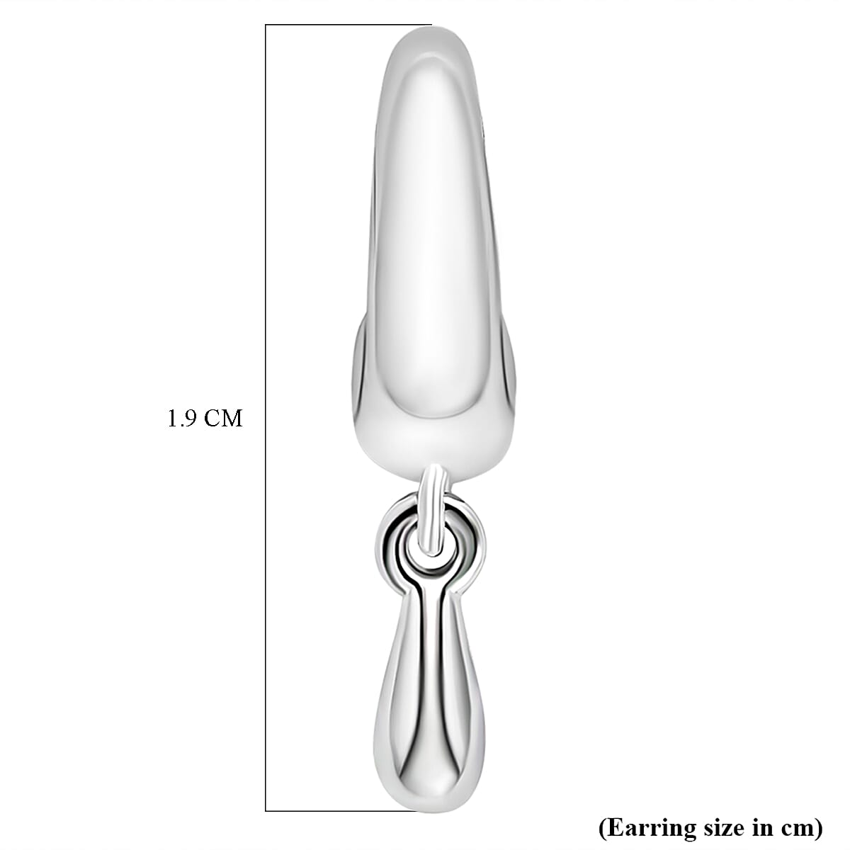 LUCYQ Drip Collection - Rhodium Overlay Sterling Silver Dangling Earrings with Push Back