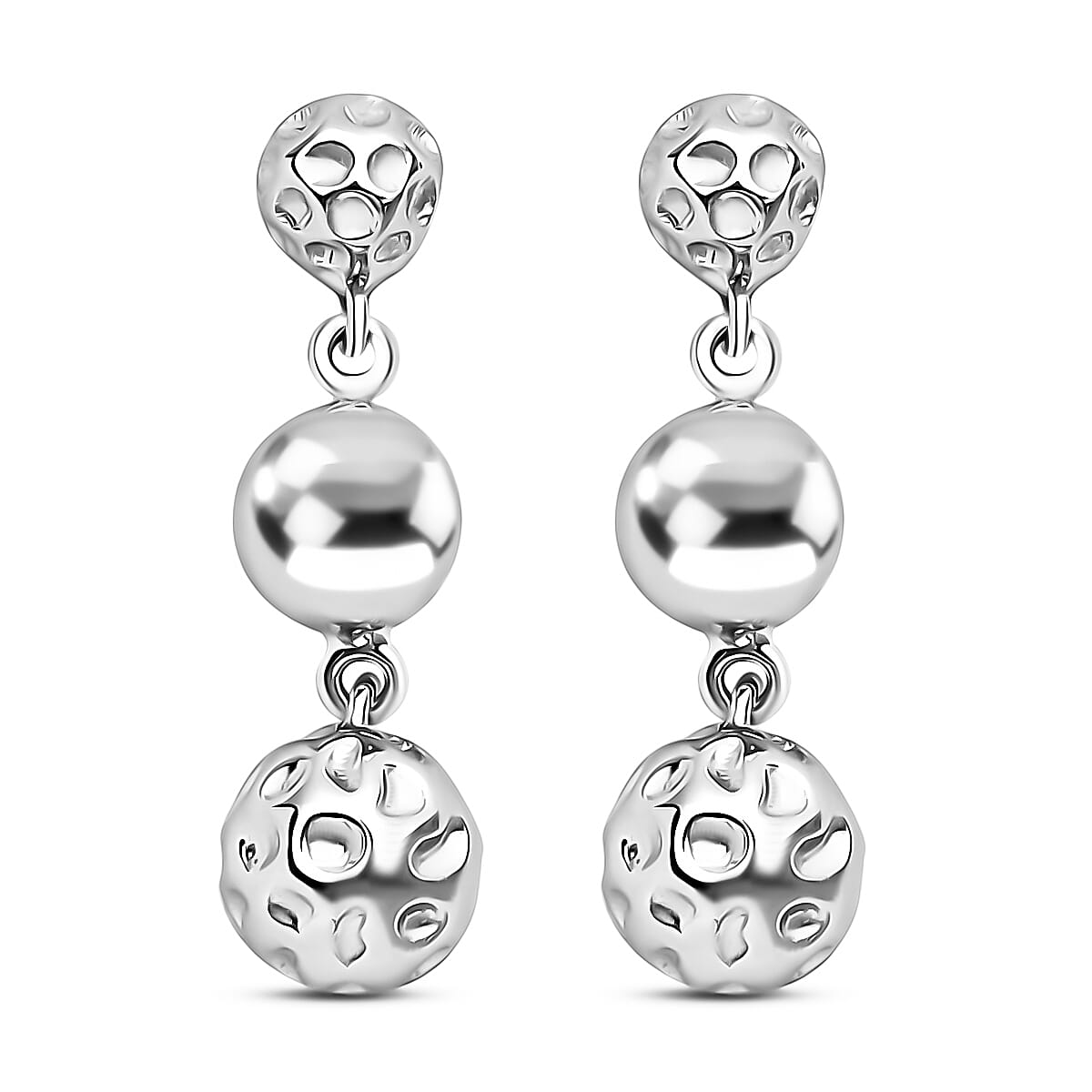 RACHEL GALLEY Globe Collection - Rhodium Overlay Sterling Silver Dangle Earrings (with Push Back)