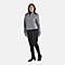 Tamsy Long Sleeve Solid Jacket (Size S, 8-10 ) - Dark Grey
