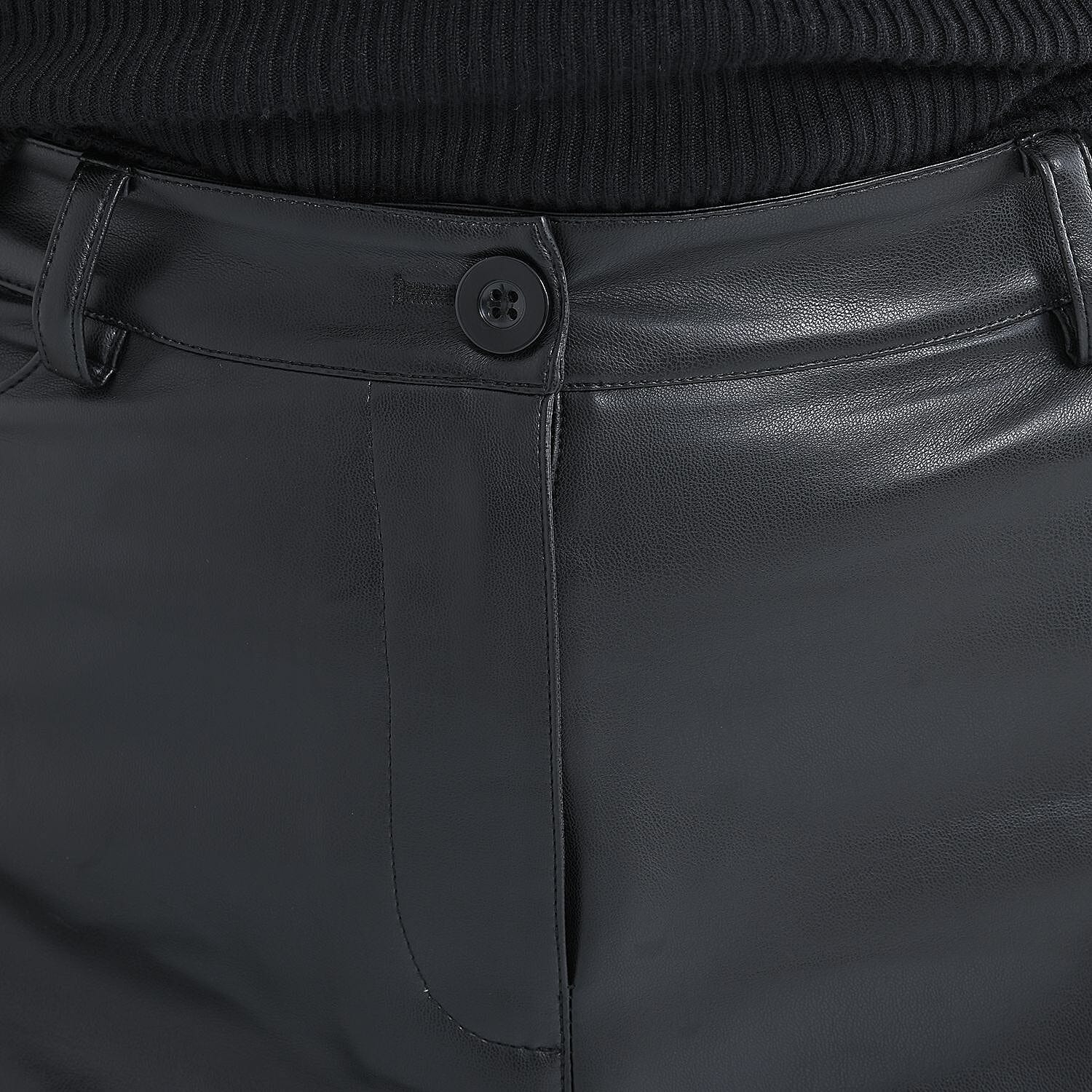 TAMSY Trouser with 2 Functional Front Pockets and 2 Back Pockets - Black