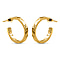 RACHEL GALLEY 18K Vermeil Yellow Gold Overlay Sterling Silver Hoop Earrings (With Push Back)