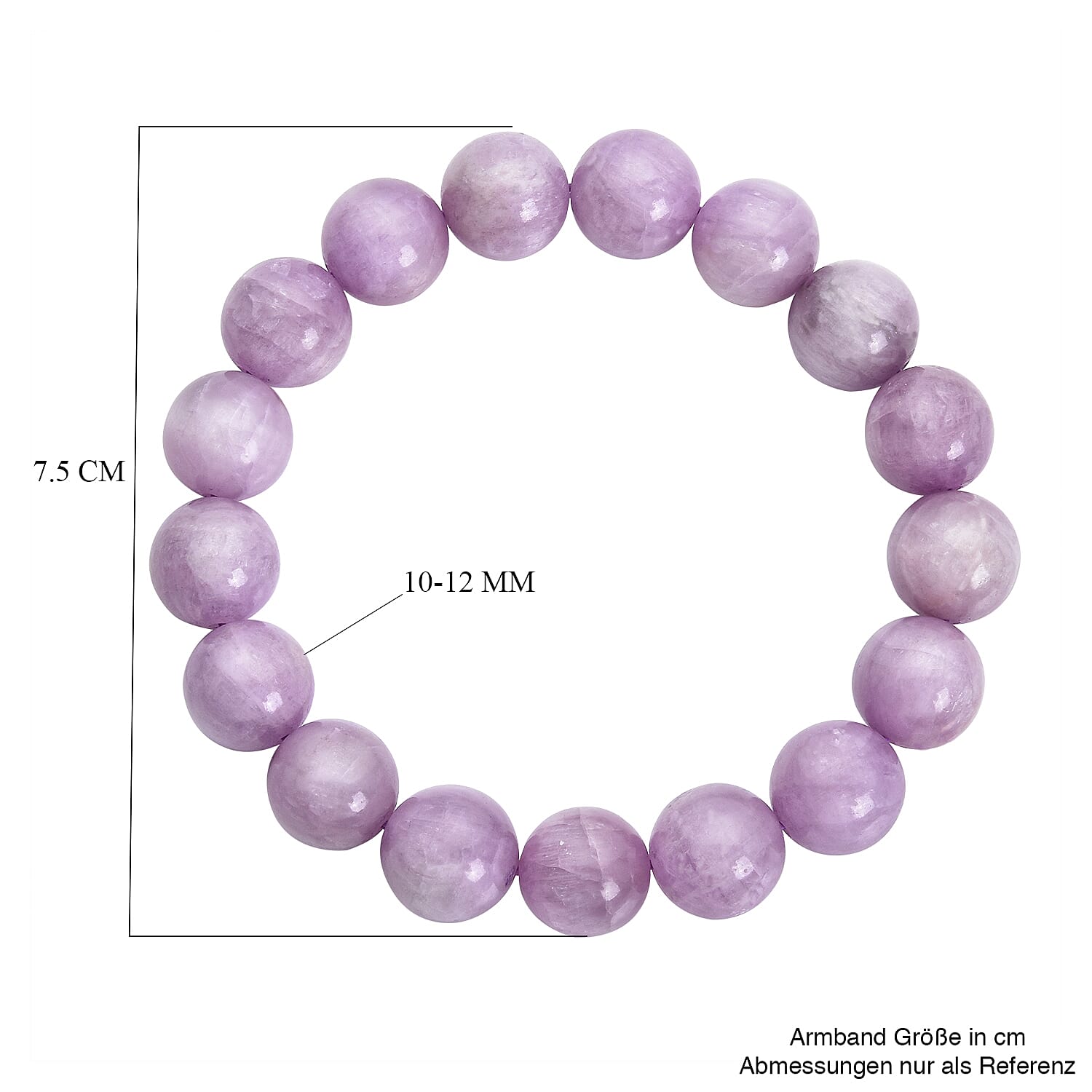 Kunzite Beads Bracelet (Size 6.5-7) 221.500  Ct.