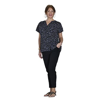 https://tjcuk.sirv.com/Products/38/9/3890425/TAMSY-Printed-V-Neck-Short-Sleeve-Blouse-(Size-L)-Black_3890425.jpg?w=342&h=342