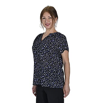https://tjcuk.sirv.com/Products/38/9/3890425/TAMSY-Printed-V-Neck-Short-Sleeve-Blouse-(Size-L)-Black_3890425_2.jpg?w=342&h=342