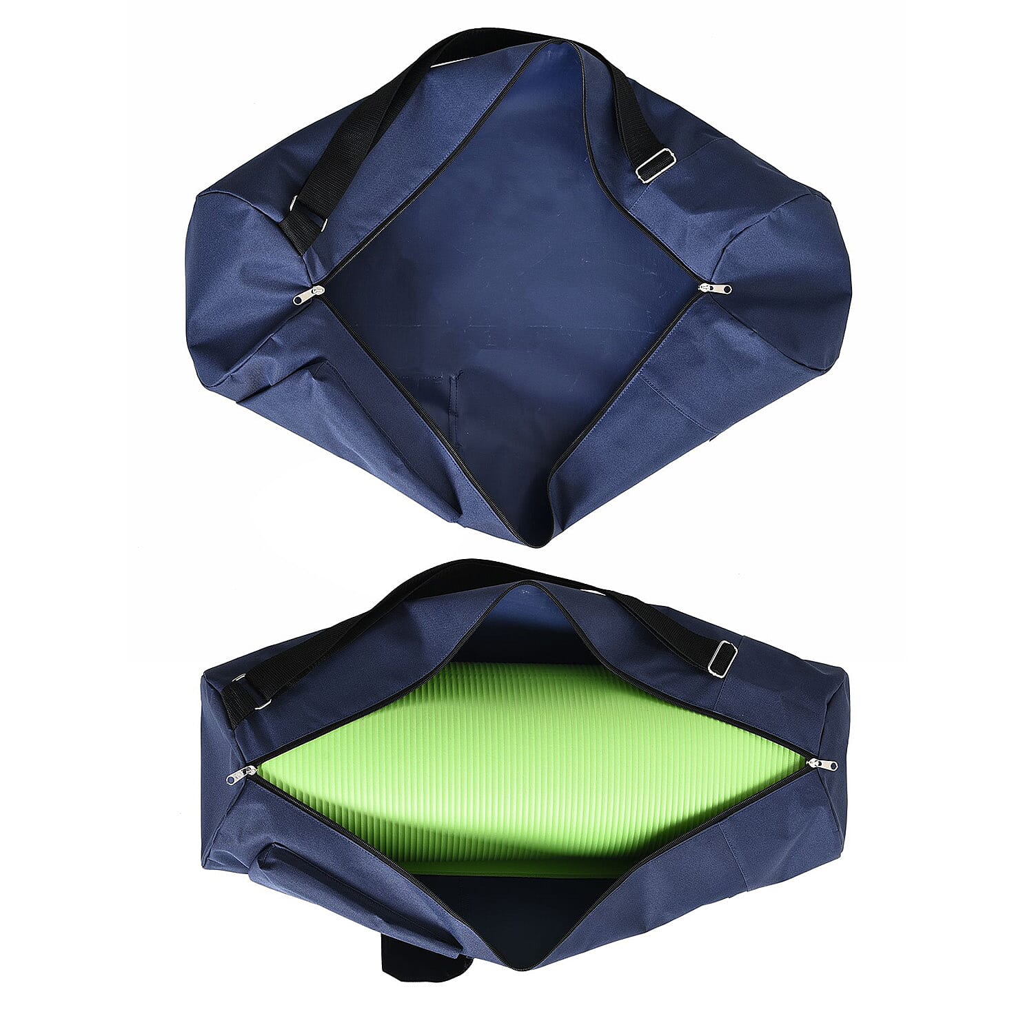 Soul Smart Solid Yoga Bag With Shoulder Strap (Size - 70x20) Navy