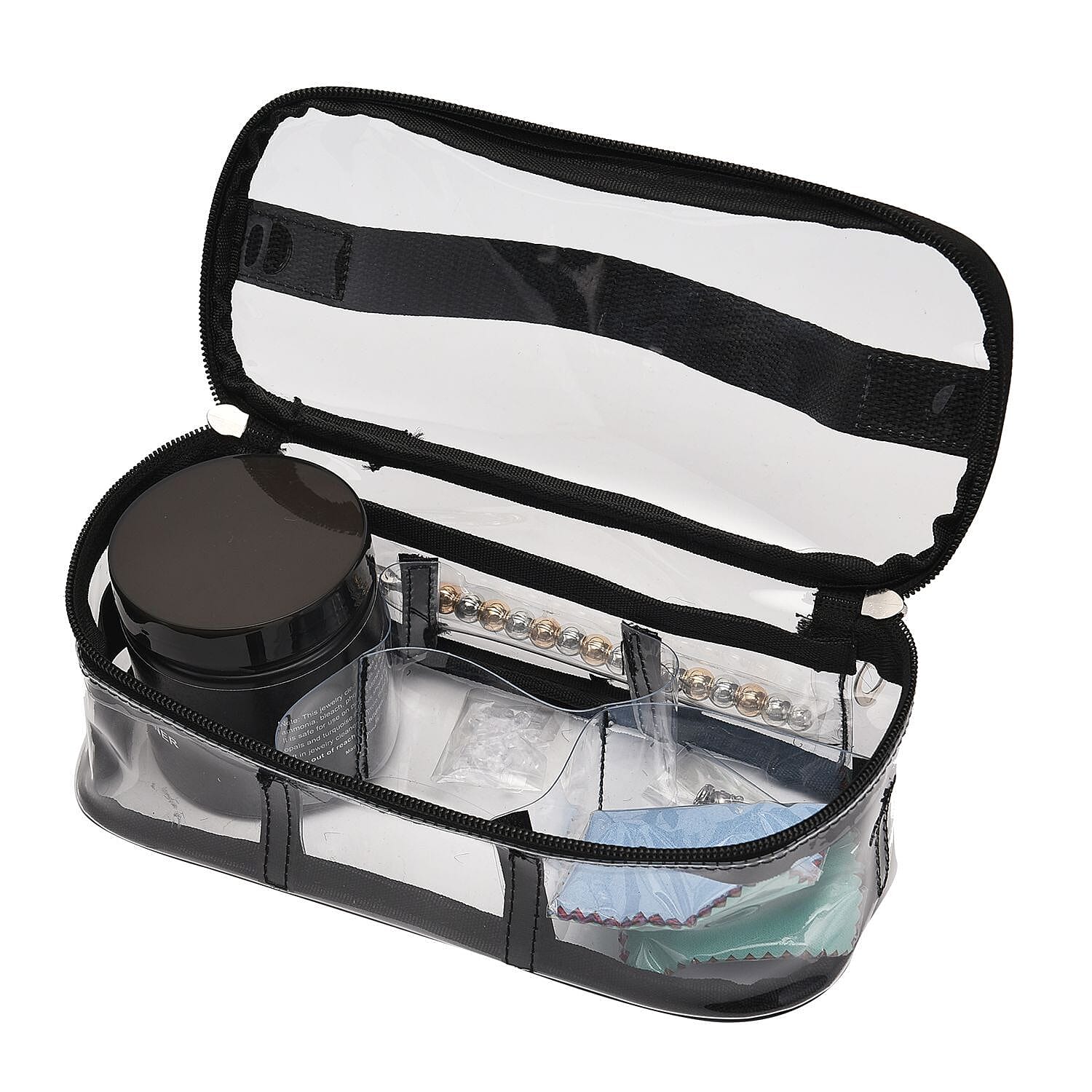 Jewellery Essentials 26pc Kit - Bracelet Clip, 5 Cleaning Cloths, 30 X Push Backs, 6 X Big Push Backs, Magnetic Extender and Natural Jewellery Cleaning Liquid