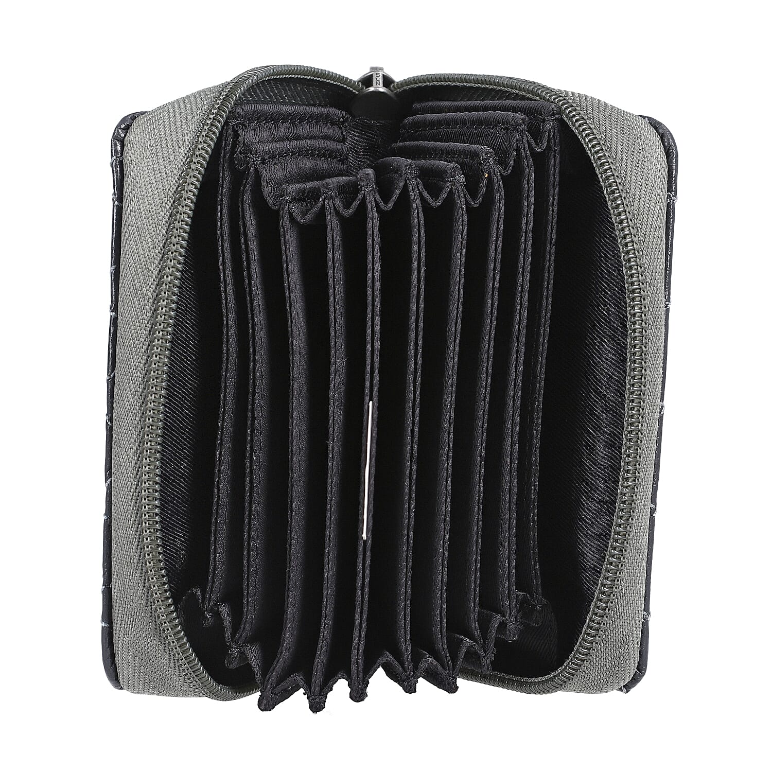 RFID Protected Leather Wallet and Stole (Size 195x68 Cm) - Grey