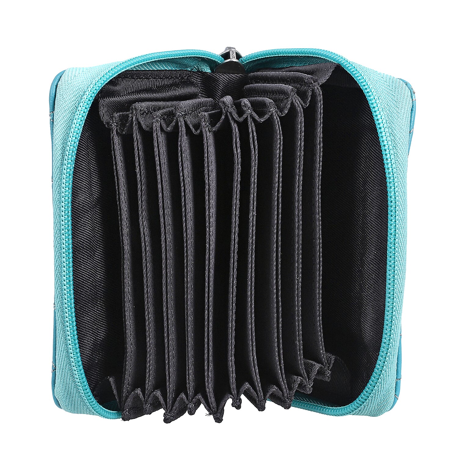 2 piece Set - Gift Box with RFID Protected Leather Wallet and Merino Wool Scarf set (Size 195x68 Cm) - Light Green - Teal 2 piece Set - Gift Box with RFID Protected Leather Wallet and Merino Wool Scarf set (Size 195x68 Cm) - Light Green - Teal