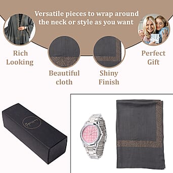 https://tjcuk.sirv.com/Products/40/1/4012130/2-Piece-Set-Merino-Woolen-Stole-200x60-and-Rhinestone-Wrist-Watch-in-a_4012130_2.jpg?w=342&h=342