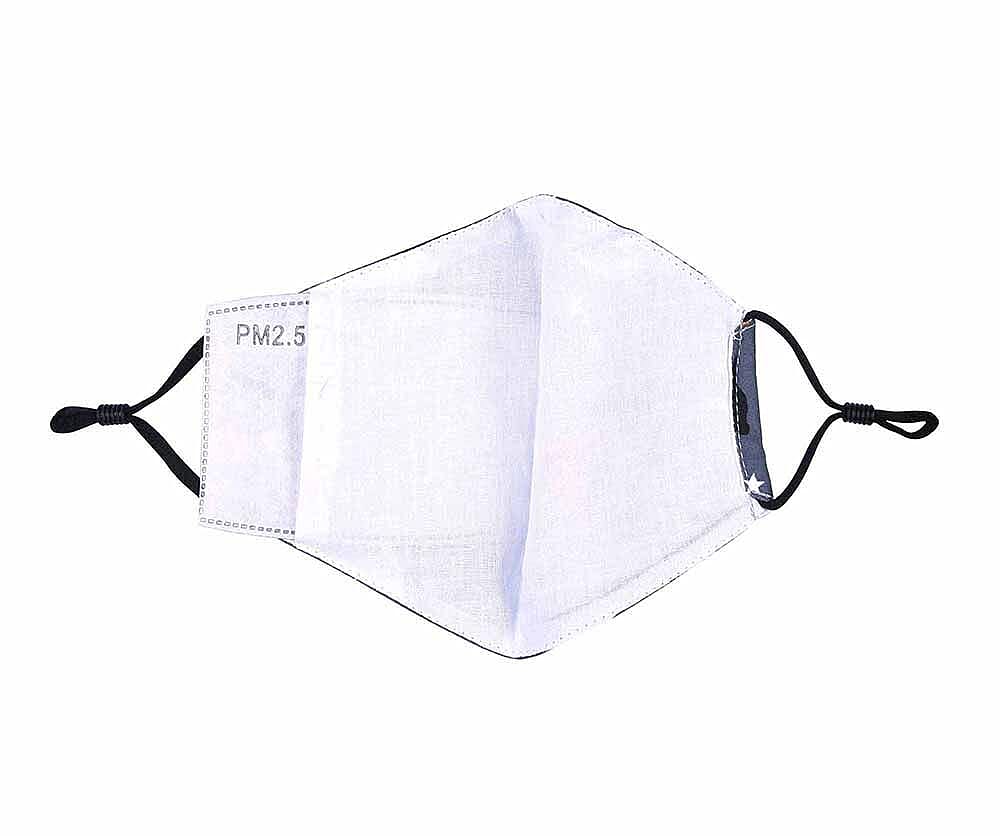 Set of 2 - Washable and Reusable Double Layer Halloween Pumpkin Ghosts/Witches Hat Cat Face Covering with Cotton Filters (Size 20x14.5 Cm)