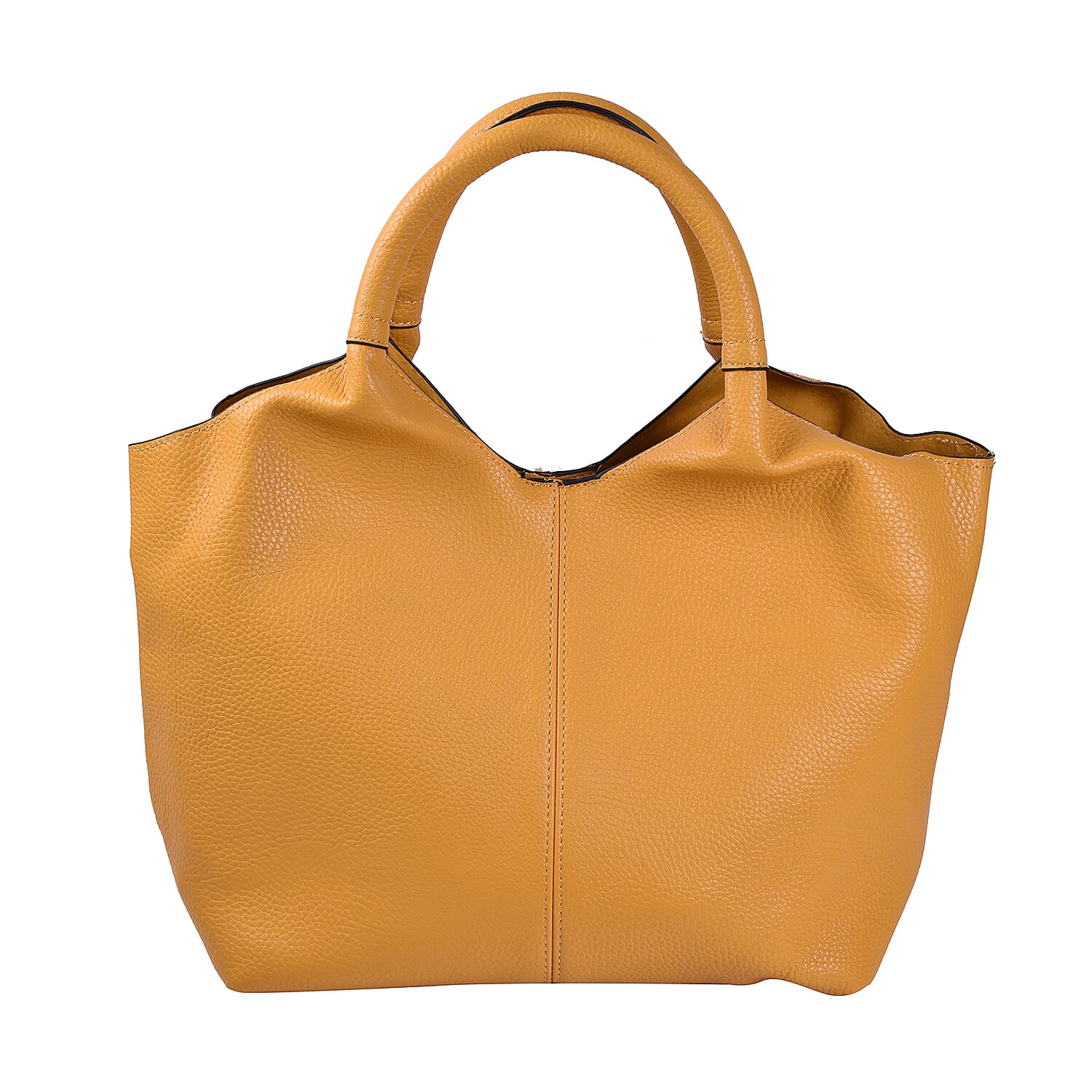 Kris Ana 3 Piece Set - Slouchy Tote Bag with Clutch Bag and Coin Pouch - Mustard