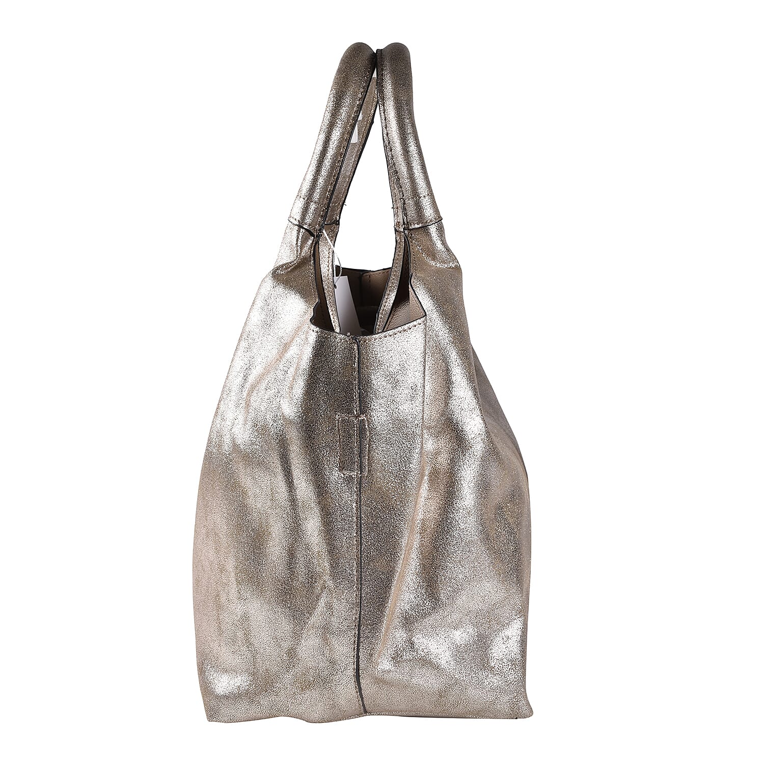 Kris Ana 3 Piece Set - Slouchy Tote Bag with Clutch Bag and Coin Pouch - Gold